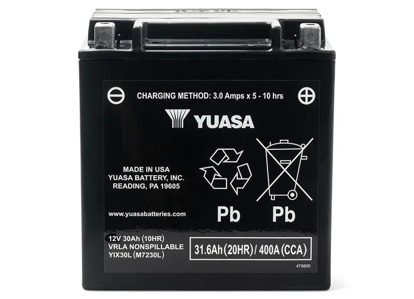 Yuasa- YIX30L- AGM Factory Activated Battery
