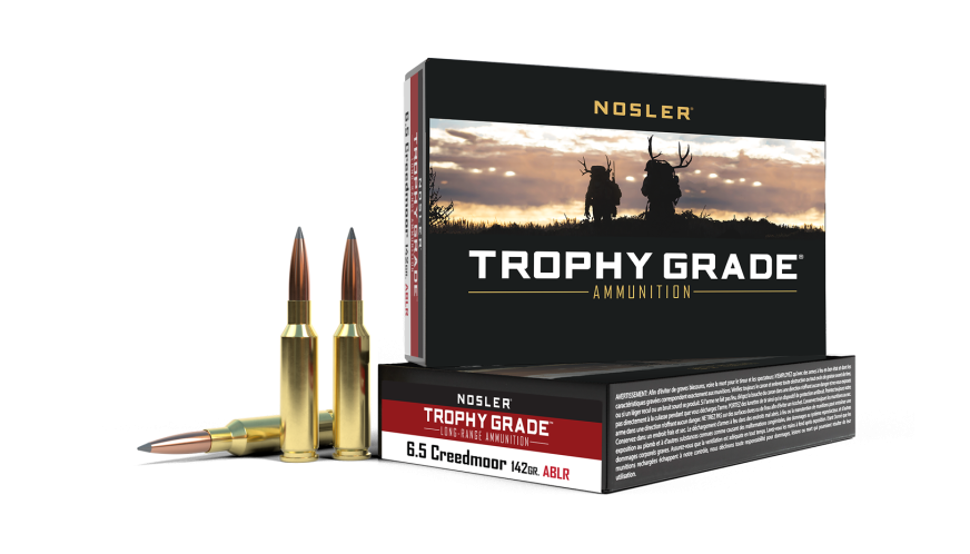 Nosler- AccuBond Long Range, Trophy Grade Ammunition- 6.5 Creedmoor, 142 Grain