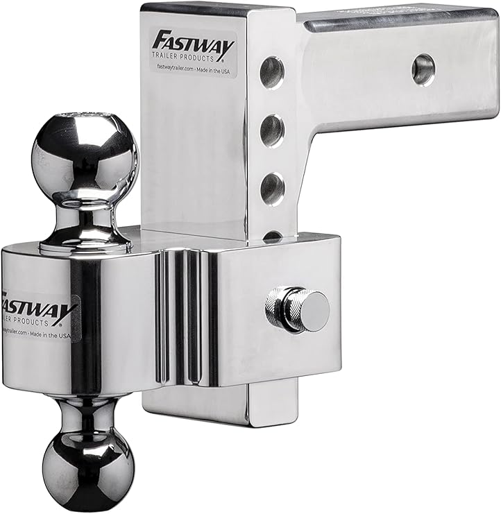 Fastway- E Series HD Trailer Hitch with Adjustable Ball Mount, 2.5" Receiver 6" Drop