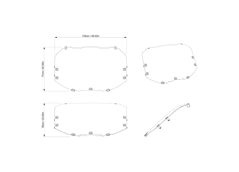 Can-Am- Maverick X3 Full Windshield Hardcoated