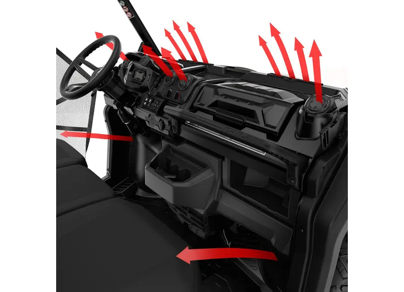 Can-Am- Defender Defrost, Heat, and Ventilation System