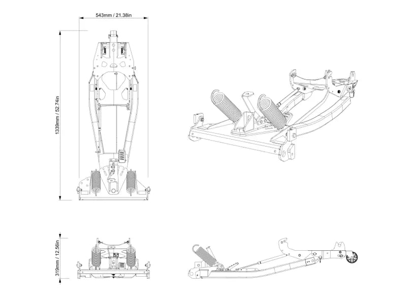 Can-Am- Defender HD11 Promount Push Frame with Quick Attach System