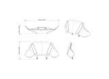Can-Am- Outlander Adjustable Adventure Low Windshield