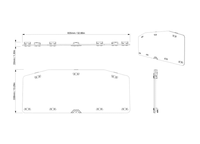 Can-Am- Defender and Defender HD11 Rear Polycarbonate Window
