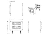 Can-Am- Defender HD11 Bed Wall Extender, High for Headache Rack