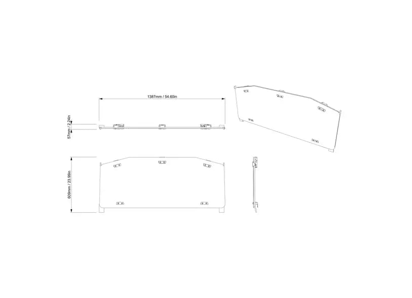 Can-Am- Defender and Defender HD11 Rear Glass Window, Tinted