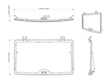 Can-Am- Defender and Defender HD11 Flip Windshield, Hardcoated