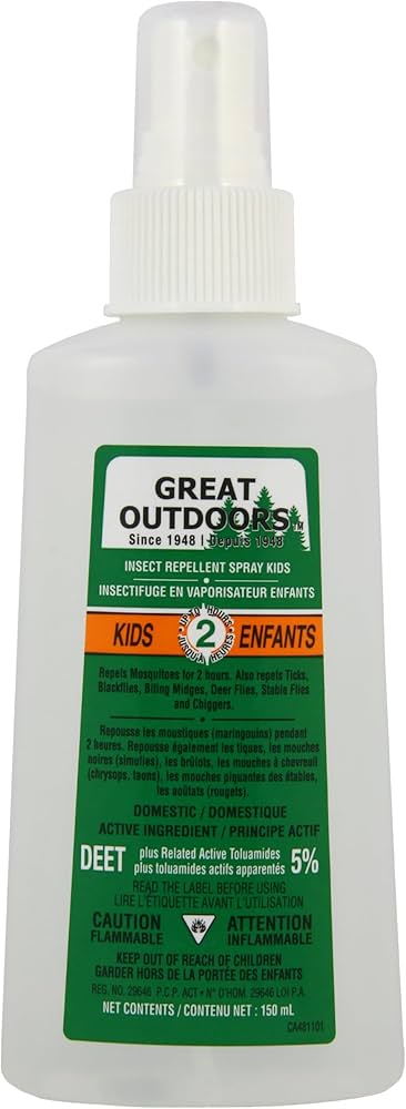 Great Outdoors- Kid's Insect Repellent Pump Spray, 5% DEET