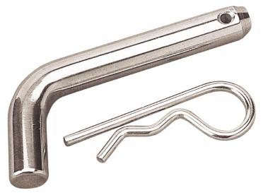 Seadog Line- Zinc Plated Steel Receiver Pin with Clip