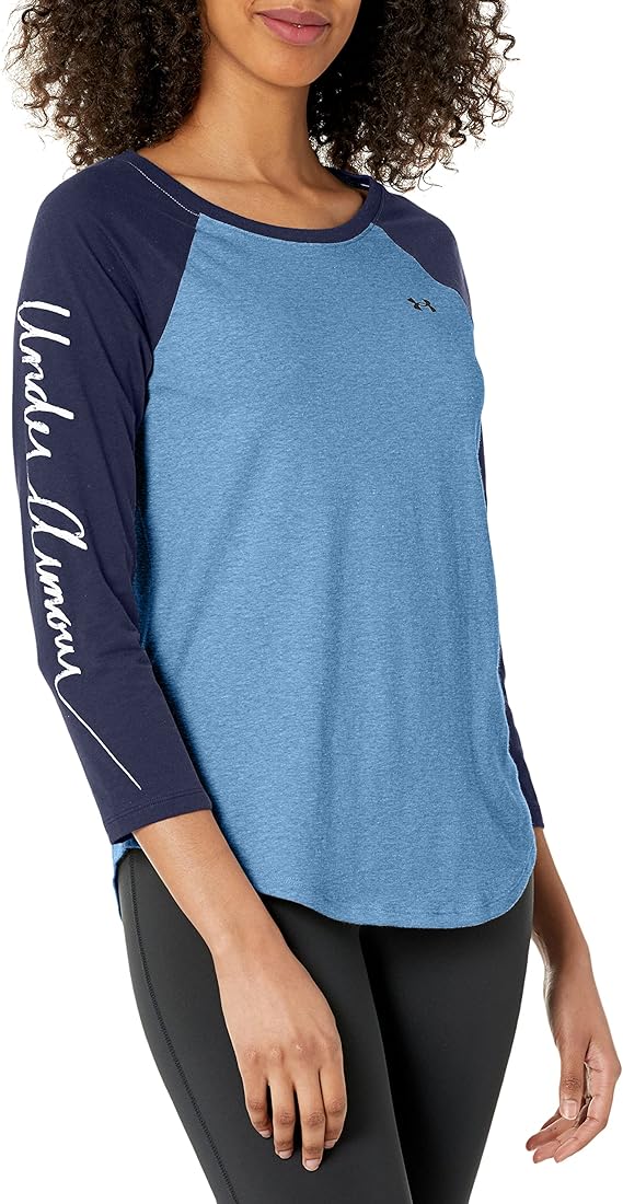 Under Armour- Women's Wordmark Script Baseball Long Sleeve