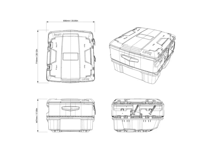 Ski-Doo- LinQ 135L Utility Premium Cargo Box