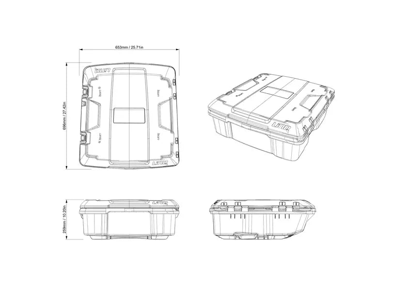 Ski-Doo- LinQ 60L Low Profile Cargo Box