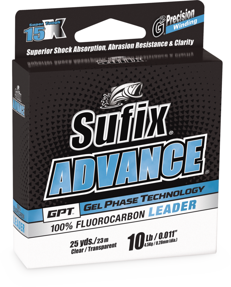 Sufix- Advance Gel Phase Technology (GPT) Flurocarbon Fishing Leader