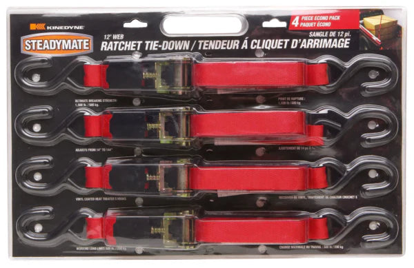 Steadymate- 12' Ratchet Tie Down