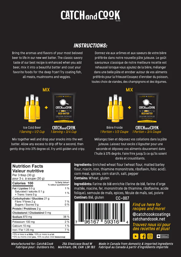 Catch & Cook- Fish and Game Coating Mix