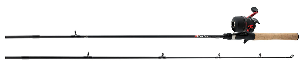 Daiwa- D-Turbo Spincast PMC Fishing Rod and Reel Combo