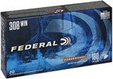 Federal- Power-Shok Jacketed Soft Point Ammunition- 308 WIN, 180 Grain