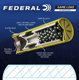 Federal- Game Load Upland Hi-Brass Ammunition, 20 GA, 2 3/4", 1 oz, #7.5