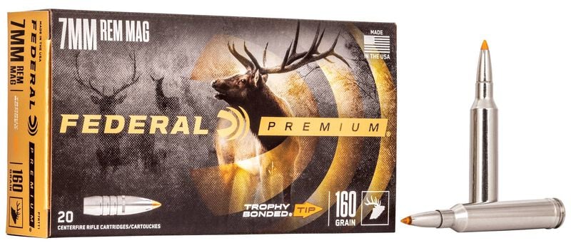 Federal- Trophy Bonded Tip Ammunition- 733 REM MAG, 160 Grain