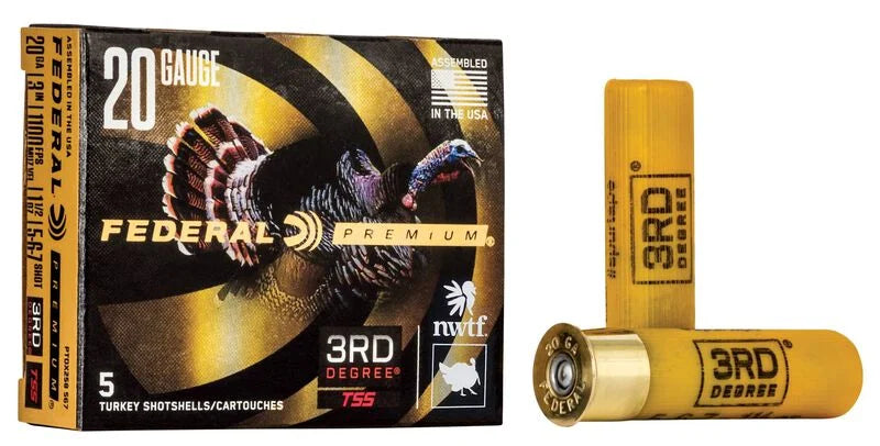 Federal Premium- 3rd Degree TSS Ammunition- 18G/CC, 20GA, 3", 1 1/2oz