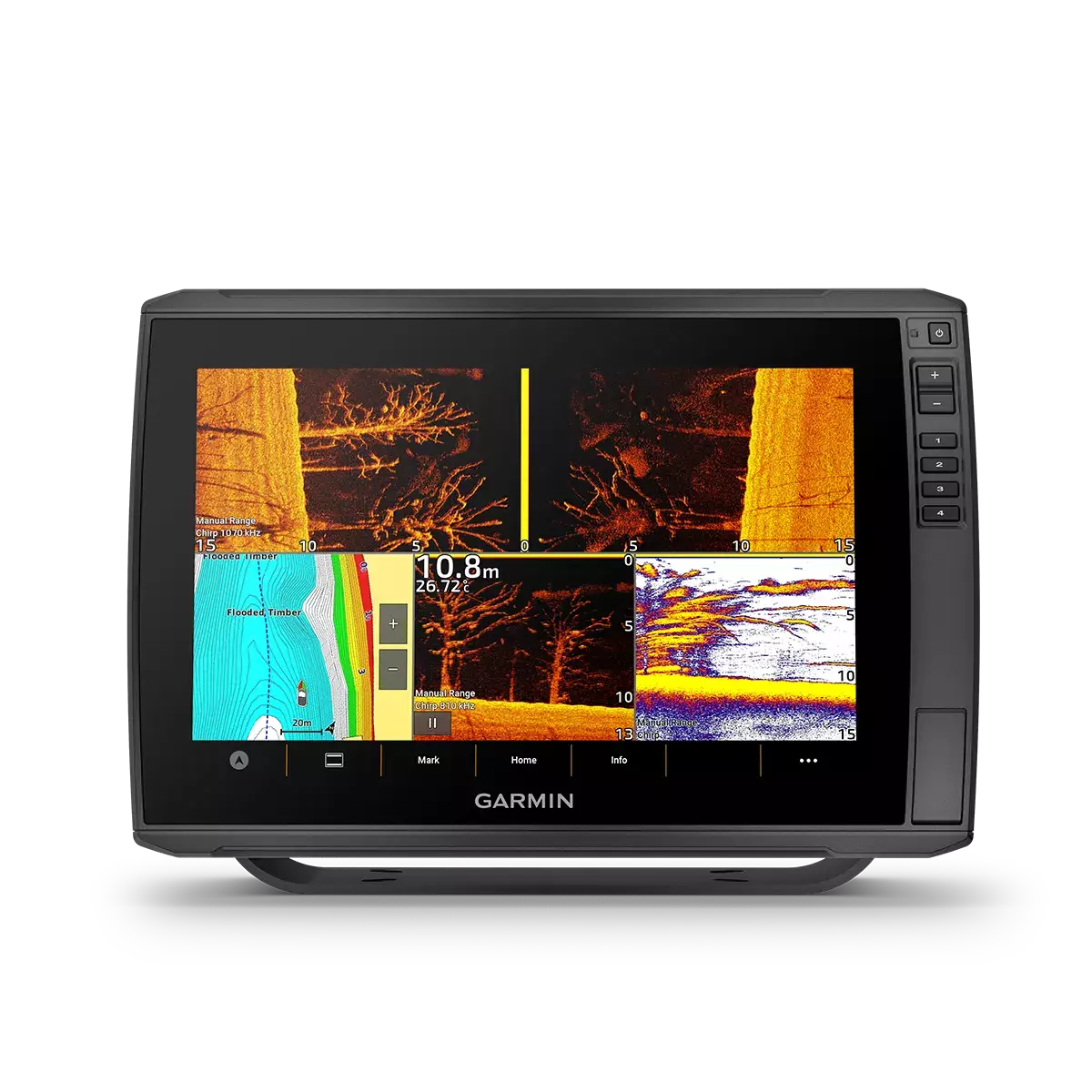 Garmin- ECHOMAP Ultra 2 126SV Chartplotter with Livescope Plus System Bundle