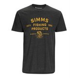 Simms- Men's Stacked Logo Bass T-Shirt