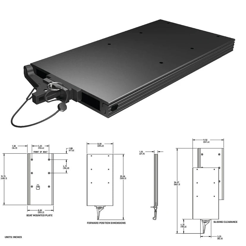 Minn Kota- Quick Release Motor Bracket MKA-51