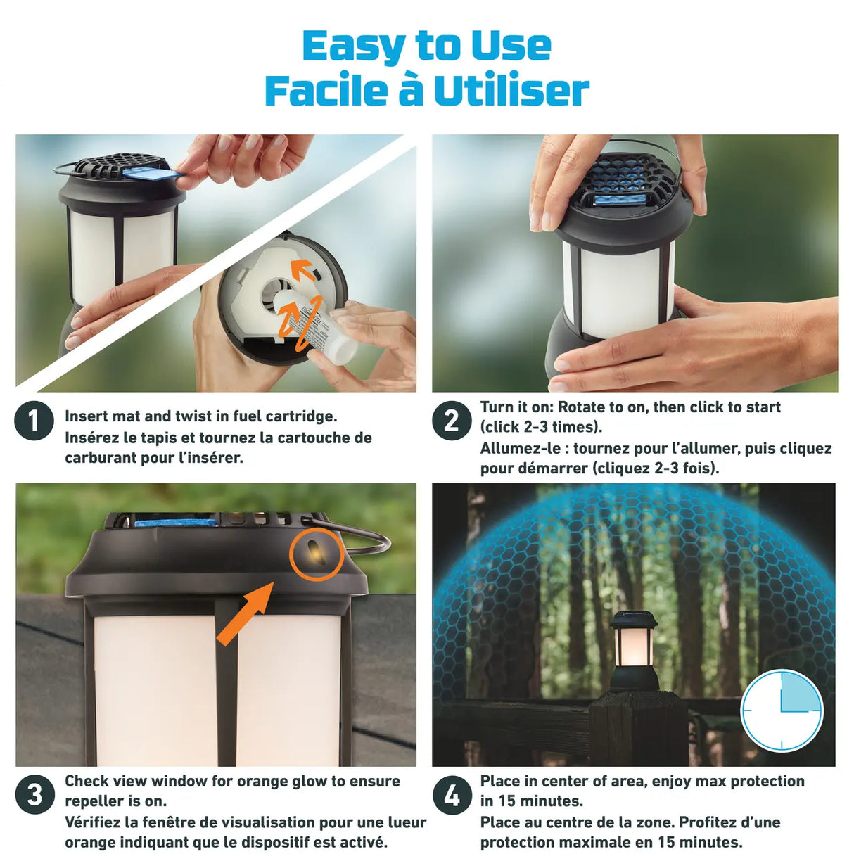 Thermacell- Mosquito Protection Patio Shield Lantern Mini