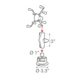 RAM Mounts- X-Grip for Tablets with Twist Lock Suction Cups