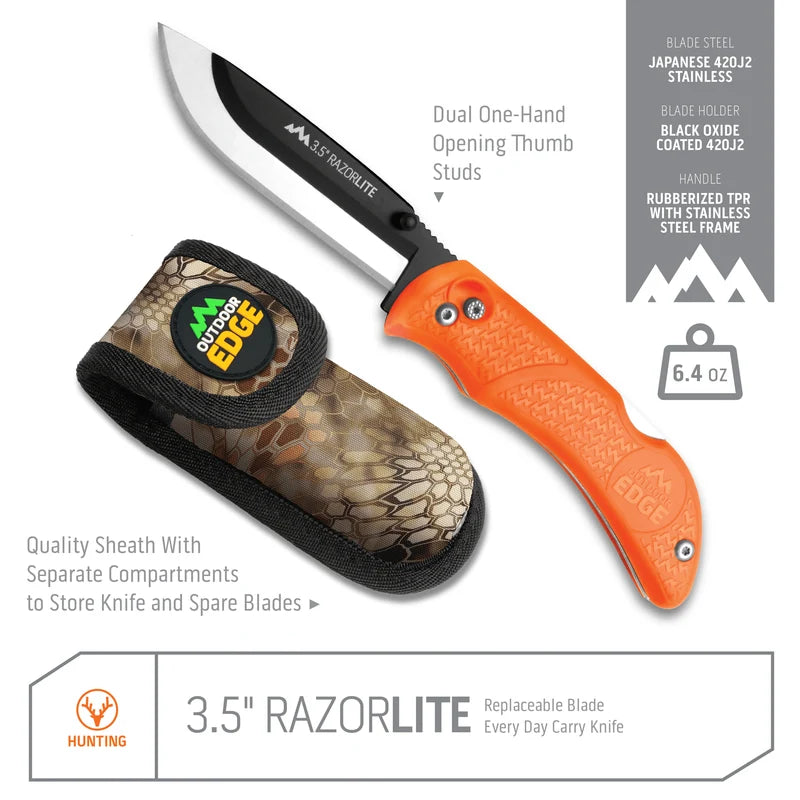 Outdoor Edge- RazorPro L Hunting Knife