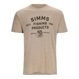 Simms- Men's Stacked Logo Bass T-Shirt