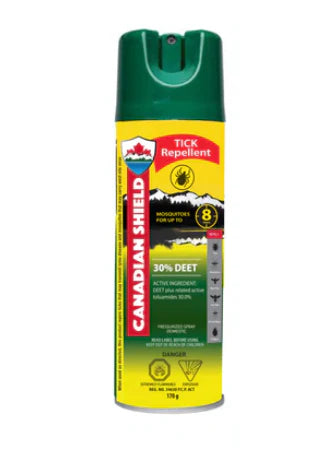 Canadian Shield- Tick Repellent Aerosol Spray, 30% DEET