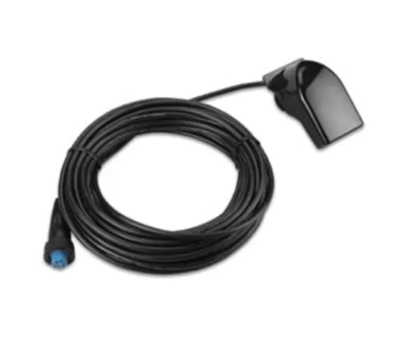 Garmin- Dual Beam Transducer Transom Mount for Trolling Motor
