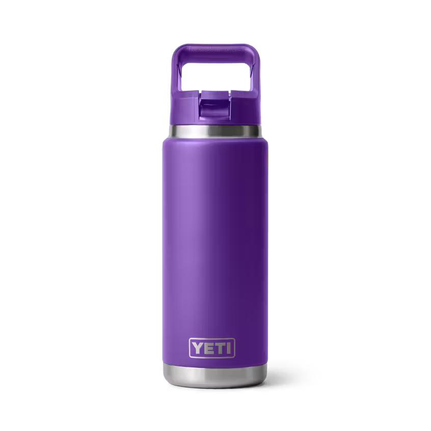 YETI- Rambler Bottle With Colour-Matched Straw Lid