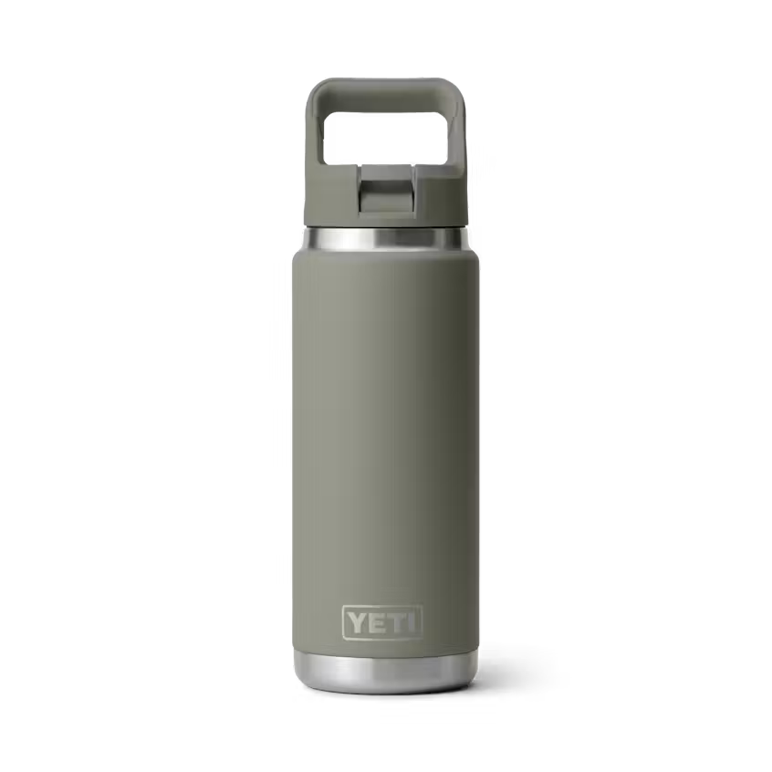 YETI- Rambler Bottle With Colour-Matched Straw Lid