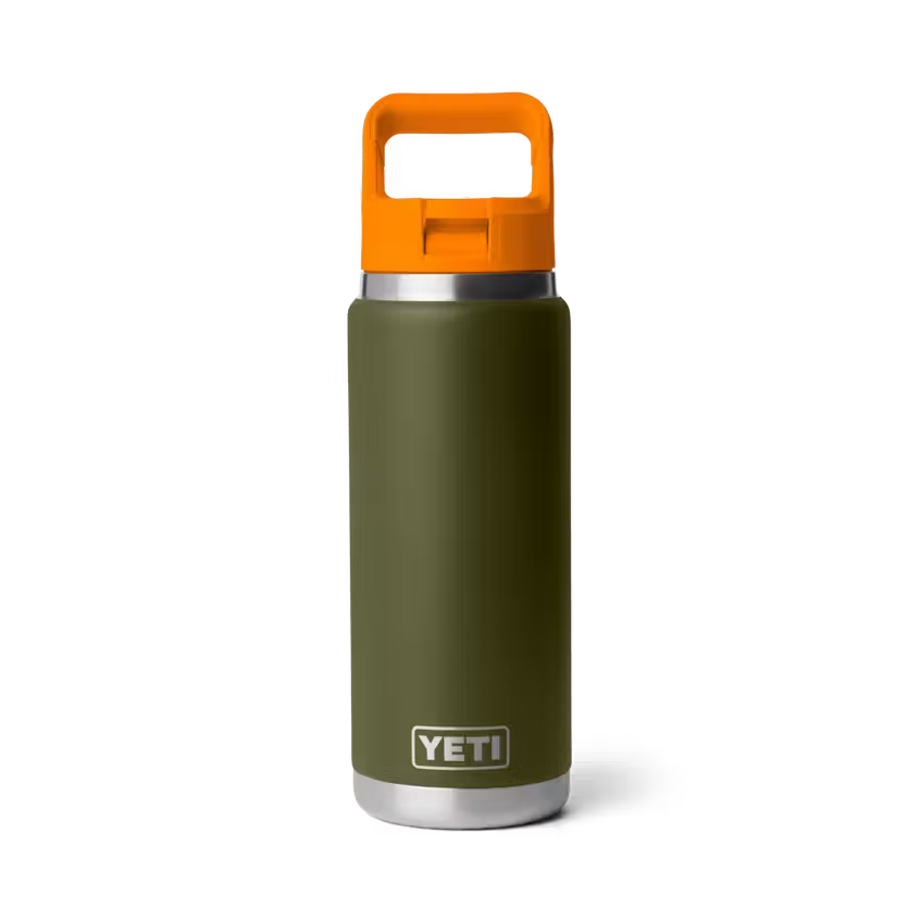 YETI- Rambler Bottle With Colour-Matched Straw Lid