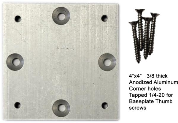 Fishing Specialties- Aluminum Sub Plate