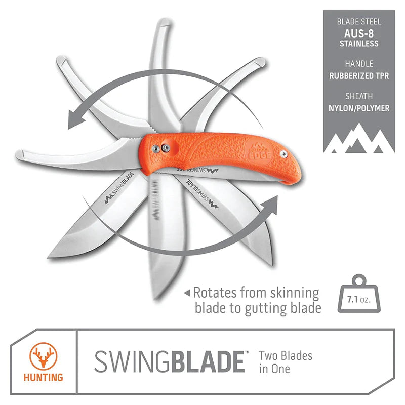 Outdoor Edge- Swing Edge Hunting Knife