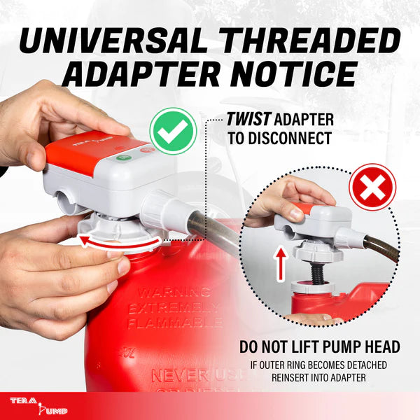 Tera Pump- 5th Gen Battery Powered Fuel Transfer Pump for Gas Cans
