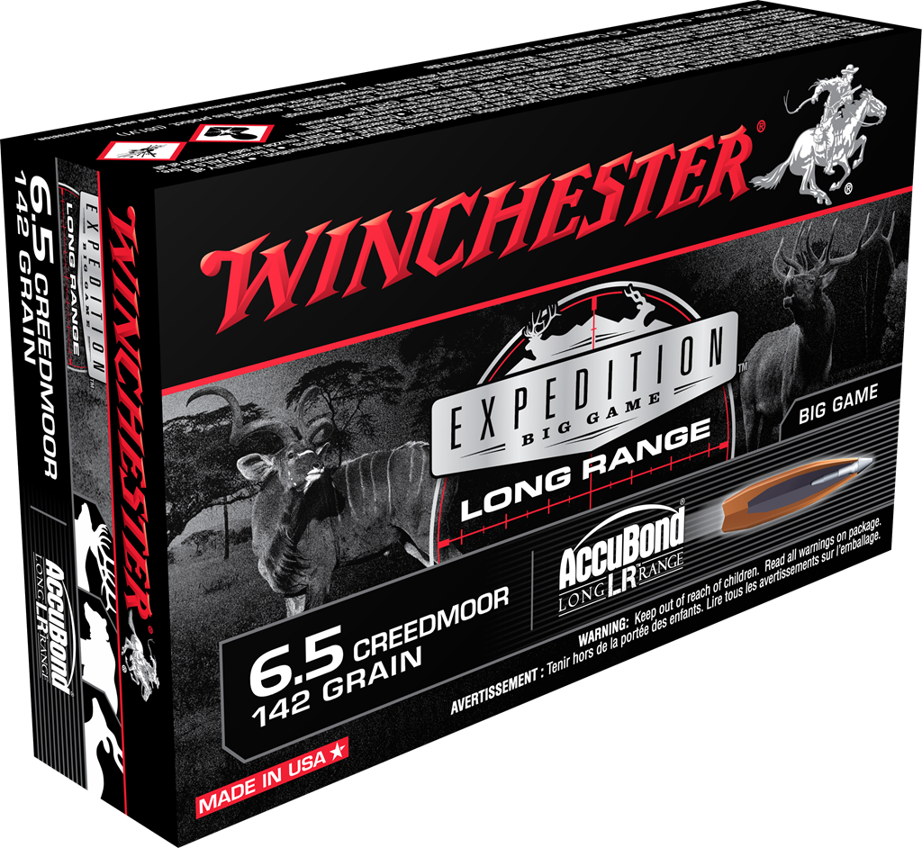 Winchester- Accubond Long Range Ammunition- 6.5 Creedmoor, 142 Grain