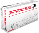Winchester- Full Metal Jacket Ammunition- 45 AUTO, 230 Grain