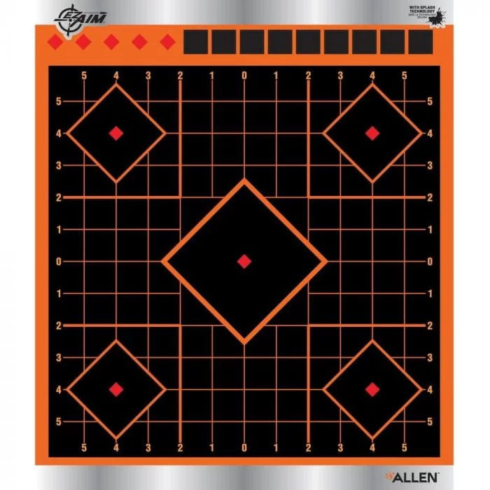 Allen Company- EZ-AIM Reflective Adhesive Sight-In Target - 4 pk