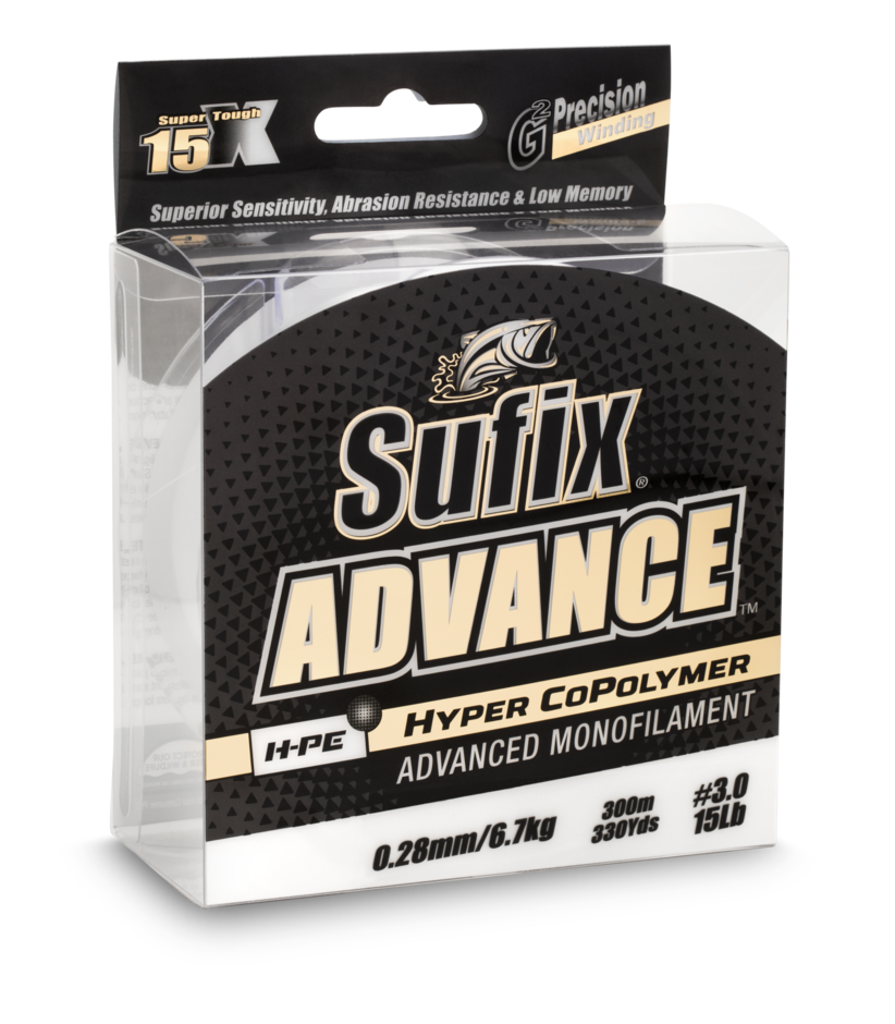 Sufix- Advance Hyper CoPolymer (H-PE) Monofilament Fishing Line