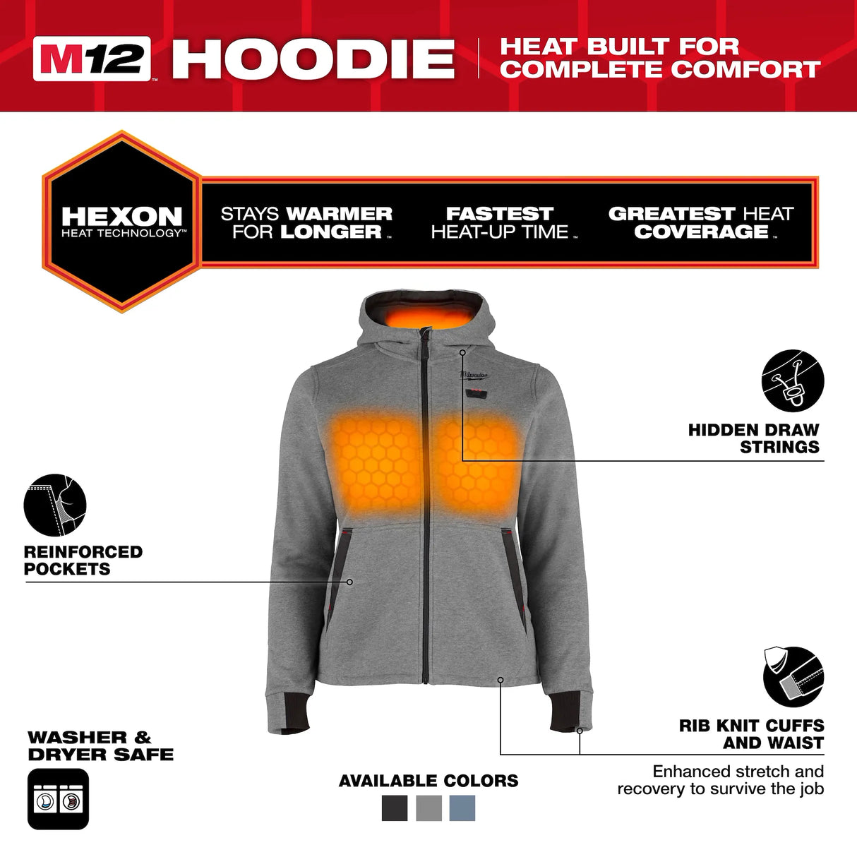 Milwaukee- Women's M12 Heated Hoodie
