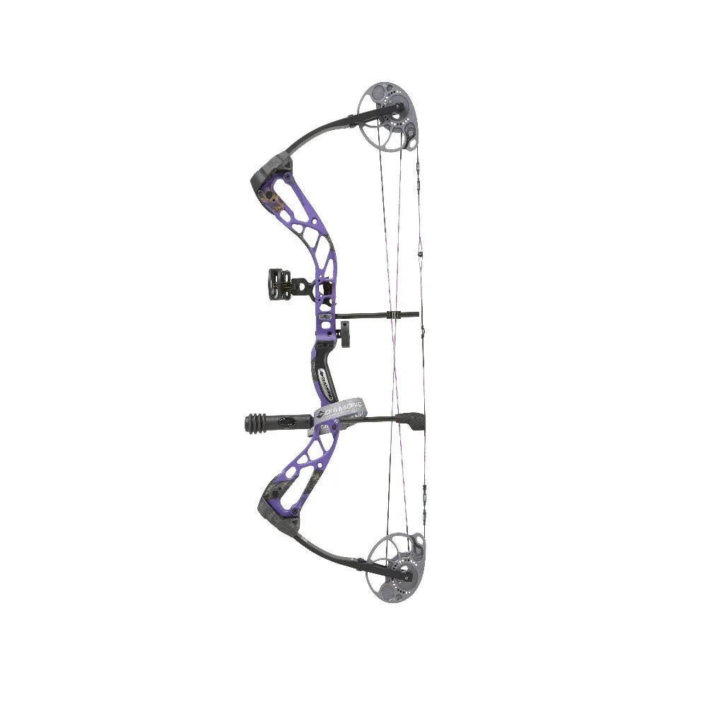 Diamond Archery - Edge 320 Bow- LH, 7-70# Purple Blaze Package