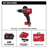Milwaukee- M18 FUEL 1/2" Hammer Drill/ Driver Set