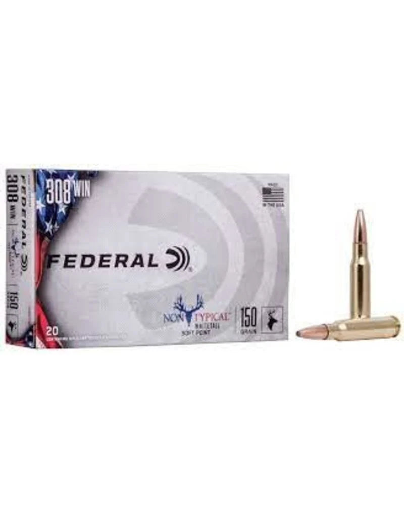 Federal- Non Typical Whitetail Soft Point Ammunition- 308 WIN, 180 Grain