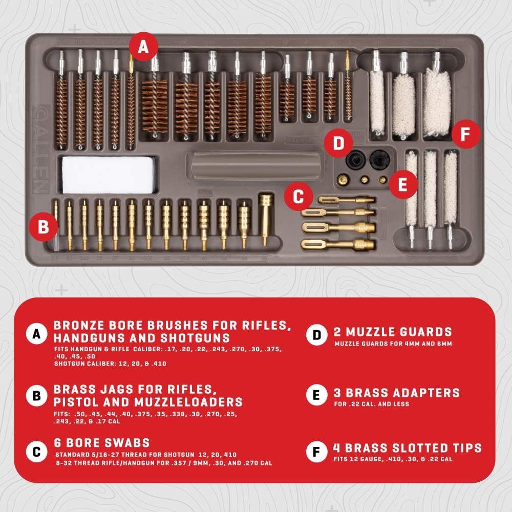 Allen- Ultimate Gun Cleaning Kit 65 Pieces