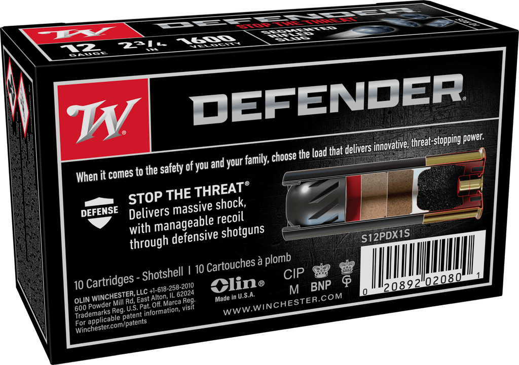 Winchester- Defender PDX1 Ammunition- 12GA, 2 3/4", 1oz