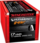 Winchester- Varmint V-Max Ammunition- 17 HMR, 17 Grain